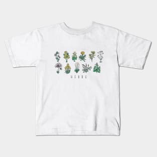 Botanical Design - Herbs Kids T-Shirt